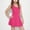 Hot Pink, variant on Fesfesfes Girls Sleeveless Solid Color Sports Dress Summer Leisure Round Neck Slim Fit Casual Outfit,Breathable Playwear for Kids(White,10-11Years)