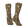 thumbnail image 3 of Goofa Mushrooms and Autumn Printed Men's Crew Socks, Soft Durable Breathable Moisture-Wicking with Odor Control Cotton socks, 3 of 9