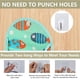 thumbnail image 3 of Laklulu Bolsa para colgar en la pared, caja de almacenamiento para baño, cocina, dormitorio, organizador, cesta mejorada, 3 of 5