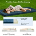 Topbuy Extra Thick Floor Bed Roll Up Memory Foam Camping Mattress w/ Carry Bag, Waterproof Cover