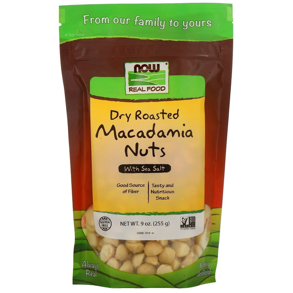 NOW Foods Macadamia Nuts, 9 Oz