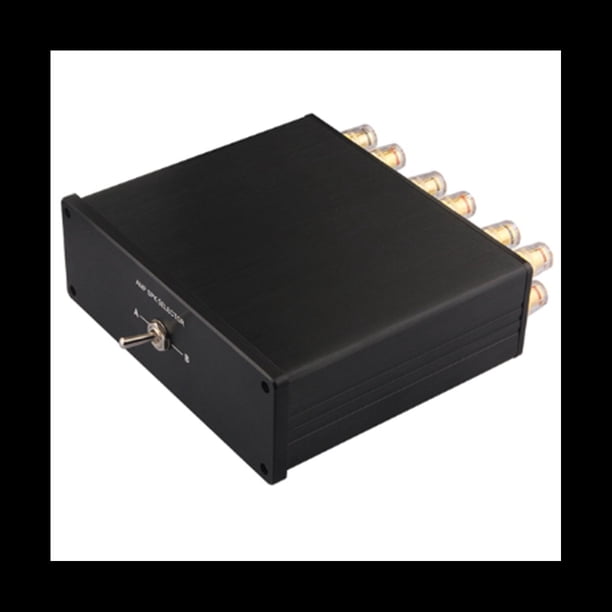 HIFI Lossless 4 en 1 Salida 2 en 1 SALIDA Hifi EstéReo RCA Fuente de Audio Entrada SeñAl Conmutador Interruptor Divisor Selector Caja (B)