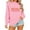 Pink, variant on KIHOUT Fashion Sweatshirt for Women Valentine's Day Women's Casual Printed Thin Sweater Long Sleeve Round Neck Shirt Tops