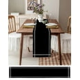 thumbnail image 3 of Ldtrchee Black Solid, Table Runner 48 Inches, Pure Color Bed Runner Dresser Scarves Tabletop for Indoor Outdoor Parties/Ceremony/Banquet, 13" x 48", 3 of 8