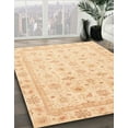 thumbnail image 2 of Ahgly Company Indoor Round Abstract Sun Yellow Oriental Area Rugs, 8' Round, 2 of 6