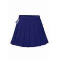 thumbnail image 2 of Women'S High Waisted Pleated Mini Skirt A-Line Tennis & School Skirt Navy Blue L, 2 of 9