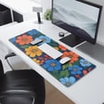 thumbnail image 2 of Long Mouse Pads for Desk,Pioneer Flower Floral Print Pattern Desk Mats on Top Of Desks, Desk Mouse Pad Extra Large with 3mm Non-Slip Base and Stitched Edge for Gaming,Office,Work,Home 31.5"x11.8", 2 of 6