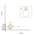 thumbnail image 4 of ANGARA Golden South Sea Cultured Pearl Solitaire Bypass Ring in 14K Yellow Gold for Women | June Birthstone, Birthday, Anniversary, Jewelry Gift for Women | Pearl Ring, 4 of 8