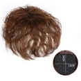 thumbnail image 3 of Short Curly Hair Top Wig Piece Ladies Fluffy Simulation Wig Piece for Middle-Age, 3 of 4