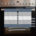 thumbnail image 2 of Haze Blue Grey Stripe Kitchen Towels Set of 3, Water Absorbent Dish Towel, Modern Art Horizontal Striped Decorative Hand Towels - Quick Drying Cloth for Cooking Baking, 18x28 Inch, 2 of 8