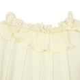 thumbnail image 3 of Little Girls Banana Ruffle Neckline Summer Chiffon Dress 2, 3 of 7