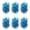Lake Blue, variant on AYYUFE 30Pcs Cheerleading Pom Poms Elastic Wristband Ponytail Holder Hair Ropes Party Costume Gifts Bulk for Team Celebration Volleyball Game Silver