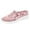 Pink, variant on 2026 Womens Breathable Knit Slip-On Walking Shoes Comfortable Summer Slip on Loafers Width Orthopedic Casual Backless Sneakers Dressy Flat Clogs Tennis Mules and Slide in with Arch Support