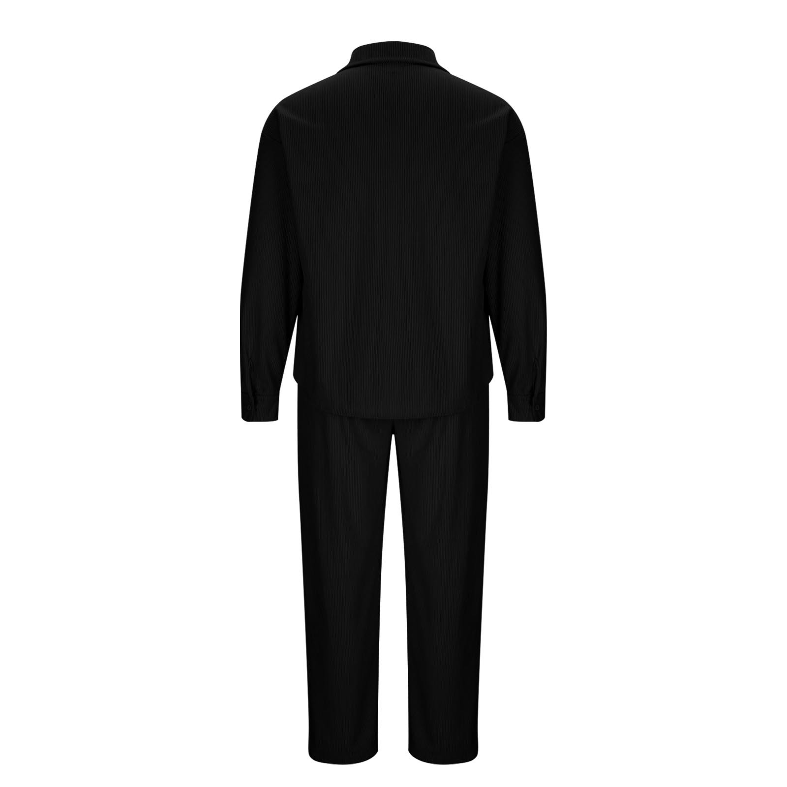 Costume Décontracté Homme 2 Pièces - Chemise Velours Côtelé & Pantalon Confy - Style Business Casual