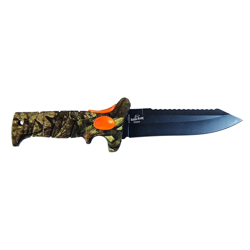 Bubba Blade 6 Inch Scout Hunting Knife with Mossy Oak BreakUp Country