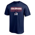 thumbnail image 2 of Men's Navy Colorado Avalanche Gain Ground T-Shirt, 2 of 3