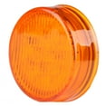 thumbnail image 2 of CCIYU 8x 2.5" Amber Round Truck Trailer Clearance Marker Led Round Side Marker Light Flush Mount, 2 of 5