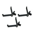 thumbnail image 1 of 3pcs Garden Shed Hool Honings Accesorios de ahorro de espacio Servido multifuncional para Rakes Organización de pared de garaje negro, 1 of 7