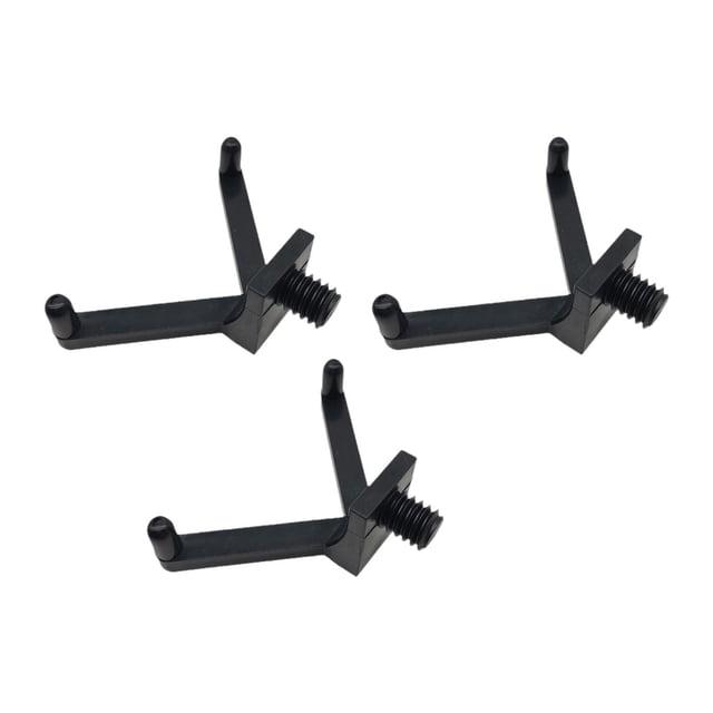 3pcs Garden Shed Hool Honings Accesorios de ahorro de espacio Servido multifuncional para Rakes Organización de pared de garaje negro
