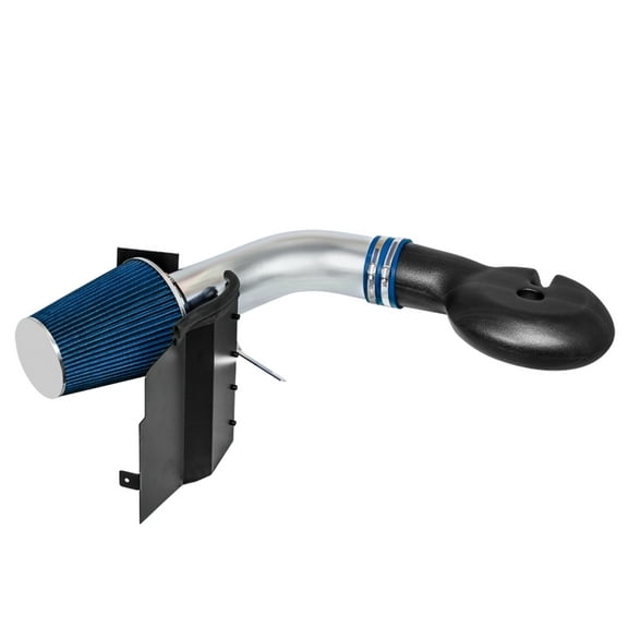 Cold Air Intake System with Heat Shield Kit   Filter Combo BLUE Compatible For 97-98 Dodge Dakota V8 5.2L/5.9L / 98-03 Dodge Durango V8 5.2L/5.9L