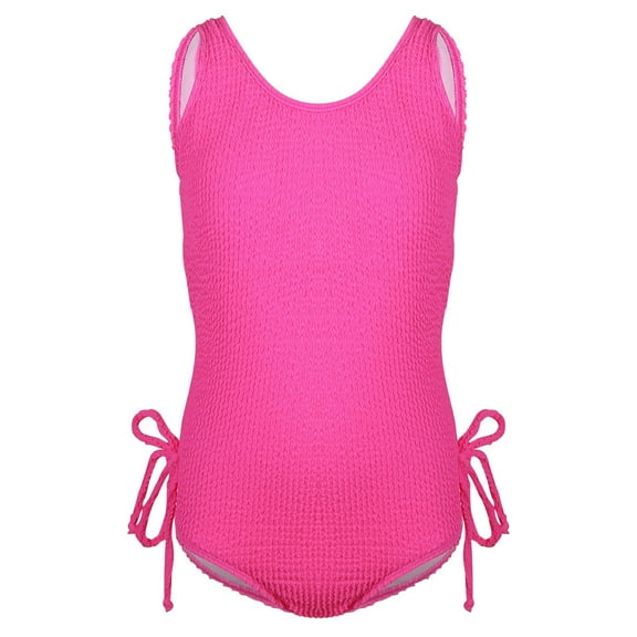 Girls Swim Suits Solid One Piece Swimsuit Girls Bathing Suit for Kids 11-12 Years Girls Fashion