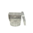 Clear Plastic Bucket with Lid and Handle (1L) Ice Cream Tub (2 Pack