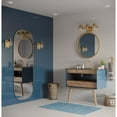 thumbnail image 2 of Northlake Collection Three-Light Vintage Brass Clear Glass Transitional Bath Light, 2 of 13
