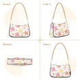 thumbnail image 7 of FORMRS Womens Shoulder Bag with Chain Strap Clutch Purse Cute Tote Handbag, White Floral Orange, 7 of 7