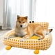 thumbnail image 1 of Sofá para mascotas, acogedor, decoración del hogar, cama para gatos con dibujos animados para habitación interior, cachorro Amarillo de gran tamaño, 1 of 10
