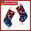 thumbnail image 2 of Uemuo Red And Blue Lightning Print Christmas Stockings, 18inch Xmas Hanging Stocking Decorations for Christmas Party Family Decor, 2 of 7
