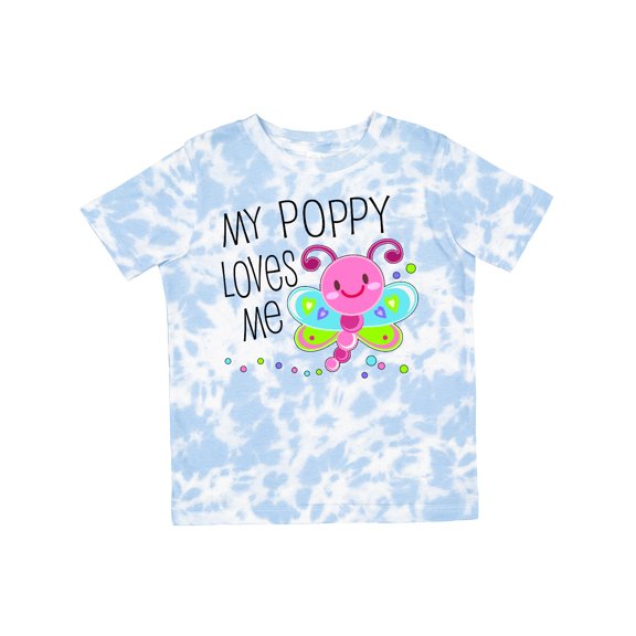 Inktastic My Poppy Loves Me Cute Dragonfly Boys or Girls Toddler T-Shirt