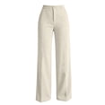 thumbnail image 4 of Ohufall Trendy Womens Pant Solid Color High Waist Wide Leg Pants Button Zipper Pocket Daily Outfits, 4 of 6