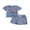 Style1:Blue, variant on AceBaby 4th of July Toddler Baby Boys Summer Outfits 0-3T Letter Flag Embroidery 2Pcs Shorts Set
