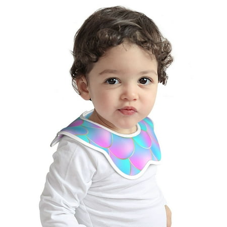 

Haiem ROMASA Muslin Baby Bibs Cotton Baby Bandana Drool Bibs for Child Absorbent Newborns Infant Burp Cloths for Teething Drooling(Purple Dragon Scales )