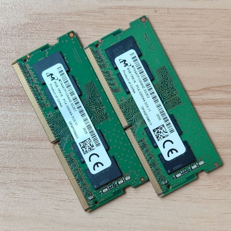 Micron RAMS DDR4 8GB 3200MHz Laptop Memory DDR4 8GB 1RX16 PC4