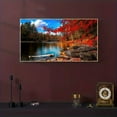 thumbnail image 1 of 1pc Frameless Scenic Canvas Printing, Foliage, Lake, Forest, Fall Autumn, Trees Leaves, Wall Art, Poster And Print Pictures, For Living Room And Bedroom No Frame, 1 of 4