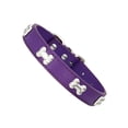 thumbnail image 1 of Billuyoard cómodo con PU duradera y hebillas ajustables en forma de hueso para perro Suministros para perros púrpura METRO, 1 of 6