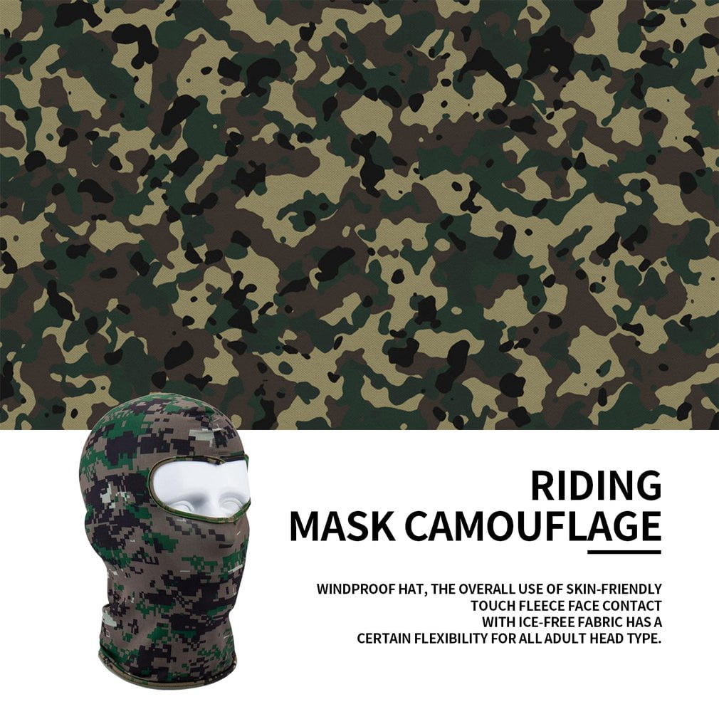 camouflage BCVBFGCXVB Camouflage Winter Fleece Warm Full Face Cover Anti-dust Windproof Ski Mask Snowboard Hood Anti-dust Bike Balaclavas Scarf 