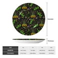thumbnail image 2 of Bingfone Carnival Mardi Gras3 Print Bone China Dinner Decorative Plates,Handmade Ceramic Dinner Plate with Stand for Home Club-10in, 2 of 6