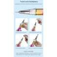 thumbnail image 4 of Electric Nail Drill, Rechargeable Ergonomic Nail Drill Machine Multifunctional Adjustable Speed Knob  for Shops Gradient Gold,Gradient Blue,Gradient violet,Electroplated, 4 of 7