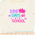 thumbnail image 4 of Inktastic 100 Days of School in Pink and Purple with Crown Girls Toddler Dress, 4 of 5