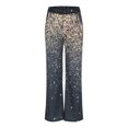 thumbnail image 4 of Pantalones largos para mujer, pantalones elásticos, pantalones elásticos con estampado de cintura, pantalones pitillo ajustados con botones Odeerbi ODB-2, 4 of 9