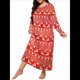 thumbnail image 1 of Camisón de Larga para Mujer, Estampado, Camiseta, Vestido de Dormir Alce - Rojo XXL, 1 of 6