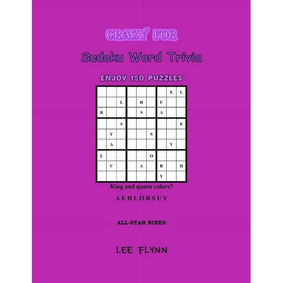 Sudoku Word Trivia Crazy For Sudoku Word Trivia: All Star Nines, Book 9, (Paperback)