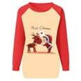 thumbnail image 3 of Costumes de Noël en Solde Mode Blouse à Manches Longues Imprimée Col Rond Pull Décontracté Sweat-Shirts Surdimensionnés pour Femmes, 3 of 4