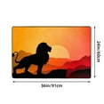 thumbnail image 5 of Bathroom Rug Non-Slip Mat, Super Soft Absorbent Bath Mat - Sunset Lion King Flannel Non-Slip Floor Mat, 36"x24", 5 of 8