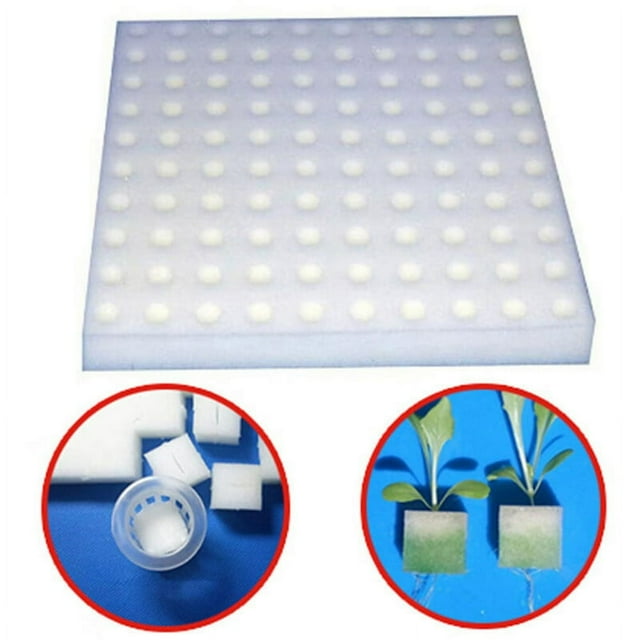 100 Pcs Pots de Pépinière Hydroponiques Sans Sol Éponge de Culture