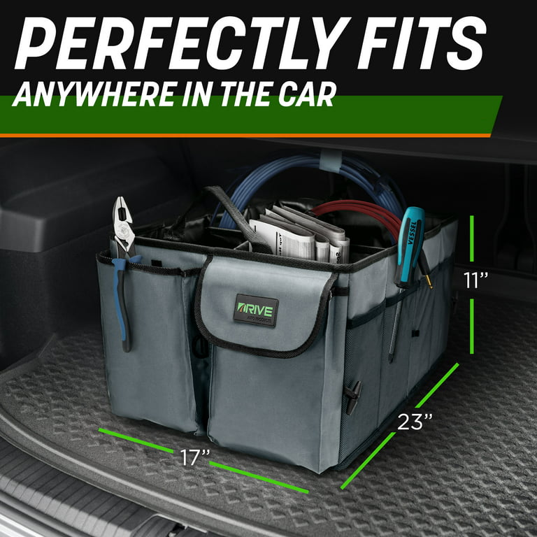DRIVE Auto Products Multi Compartment Car Organizer and Trunk