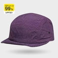 thumbnail image 4 of Purcolt Unisex 5 Panel Flat Brim Baseball Caps Vintage Washed Plaid Bill Trucker Hats Short Brim Strapback Hip Hop Biker Board Cap, 4 of 4