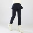 thumbnail image 4 of Esho Girls Casual Warm Fleece Culottes Leggings Kids Winter Thicken Tutu Skirt Tights Long Pants 3-11Y, 4 of 6
